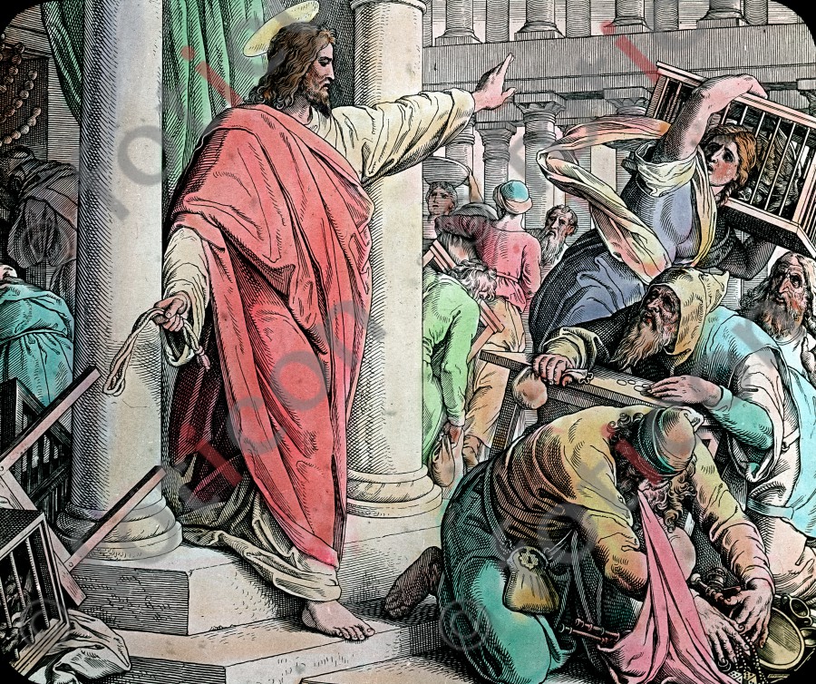 Jesus reinigt den Tempel | Jesus cleanses the temple  (foticon-simon-043-018.jpg)
